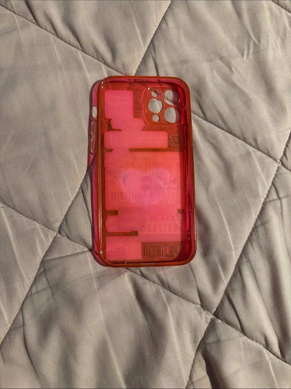 Pink Jelly Sticker-Graphic Snap-On Phone Case with Ring